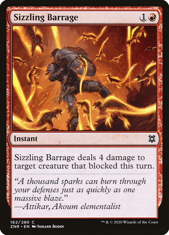 Sizzling Barrage [Zendikar Rising] - The Mythic Store | 24h Order Processing