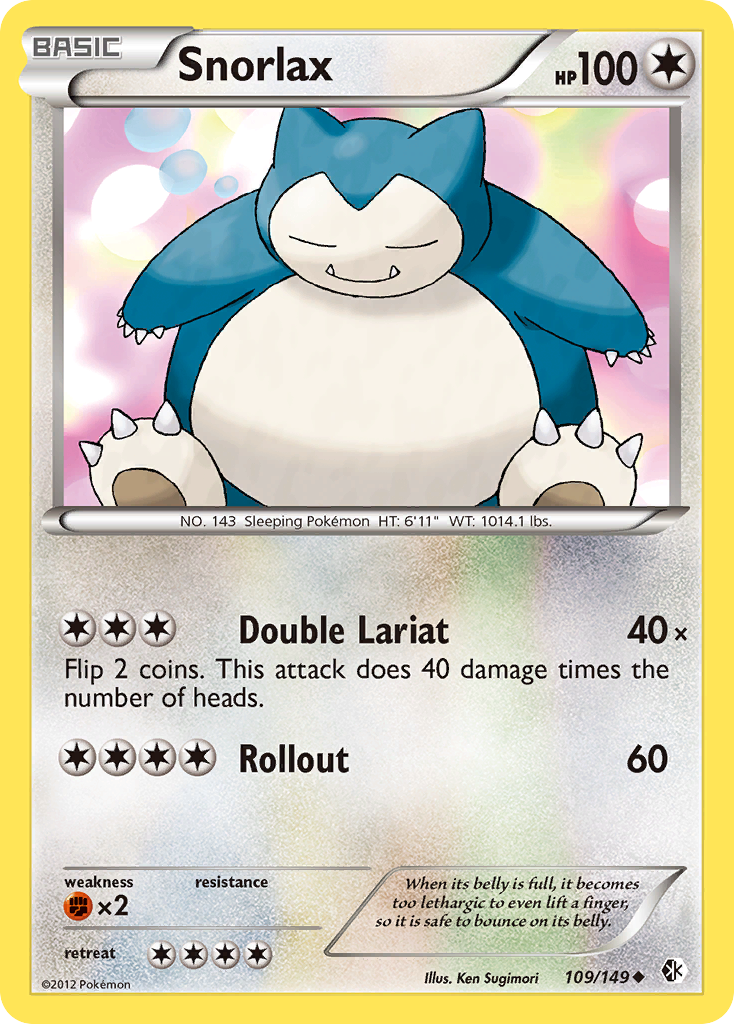 Snorlax (109/149) [Black & White: Boundaries Crossed] - The Mythic Store | 24h Order Processing
