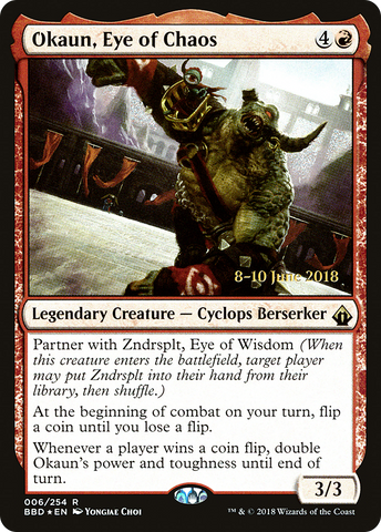 Okaun, Eye of Chaos [Battlebond Prerelease Promos] - The Mythic Store | 24h Order Processing