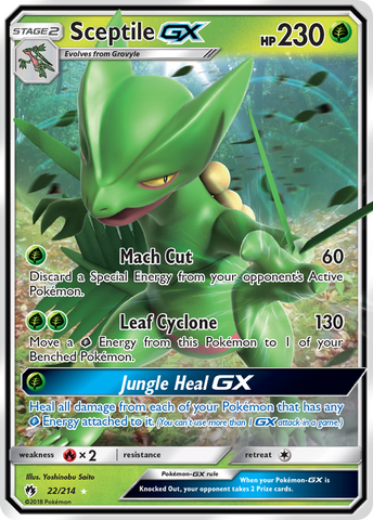 Sceptile GX (22/214) [Sun & Moon: Lost Thunder] - The Mythic Store | 24h Order Processing