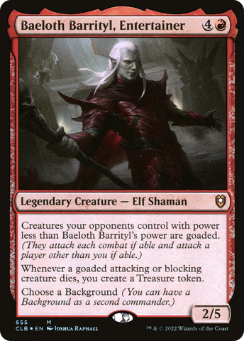 Baeloth Barrityl, Entertainer [Commander Legends: Battle for Baldur's Gate] - The Mythic Store | 24h Order Processing