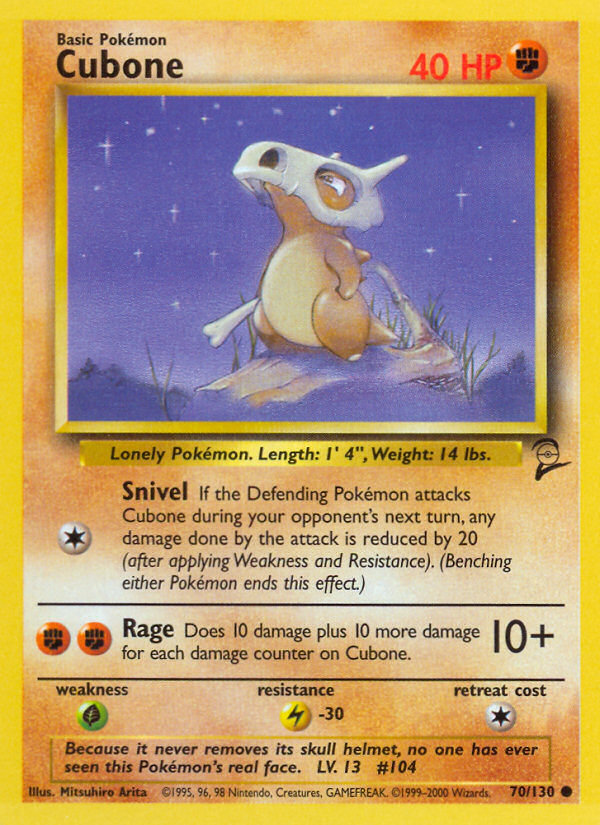 Cubone (70/130) [Base Set 2] - The Mythic Store | 24h Order Processing