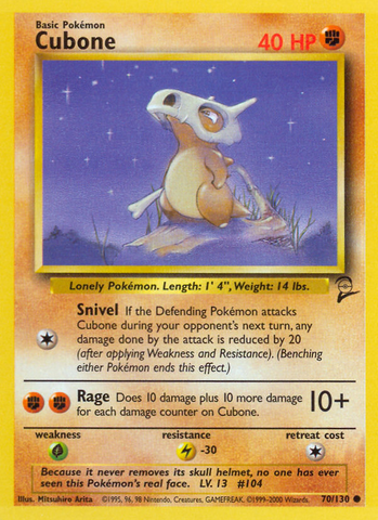Cubone (70/130) [Base Set 2] - The Mythic Store | 24h Order Processing