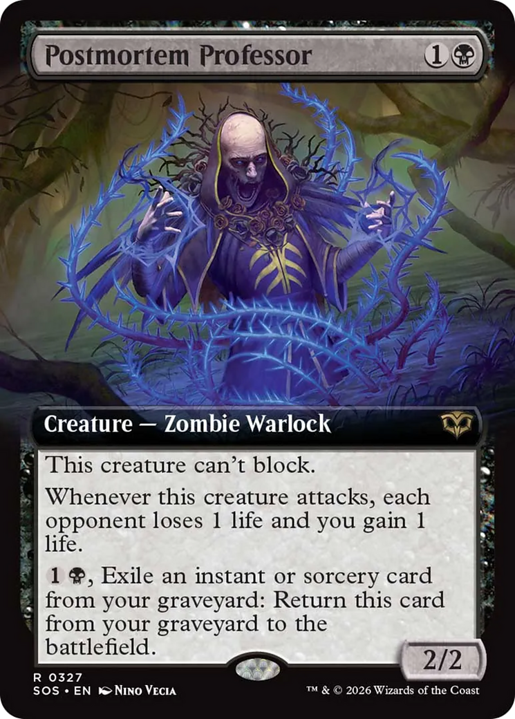Postmortem Professor (Extended Art) [Secrets of Strixhaven] - The Mythic Store | 24h Order Processing
