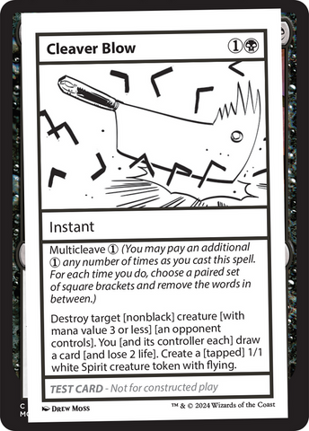 Cleaver Blow [Mystery Booster 2 Playtest Cards] - The Mythic Store | 24h Order Processing