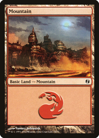 Mountain (74) [Duel Decks: Venser vs. Koth] - The Mythic Store | 24h Order Processing