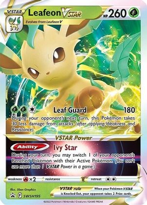 Leafeon VSTAR (SWSH195) [Sword & Shield: Black Star Promos] - The Mythic Store | 24h Order Processing