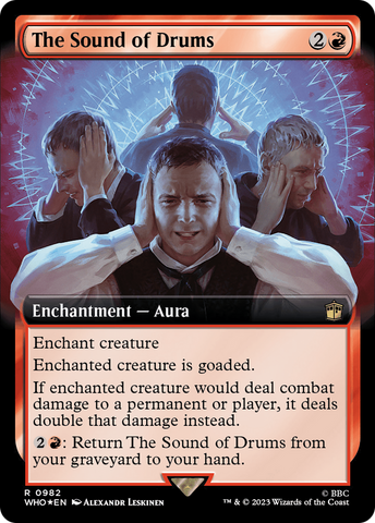 The Sound of Drums (Extended Art) (Surge Foil) [Doctor Who] - The Mythic Store | 24h Order Processing