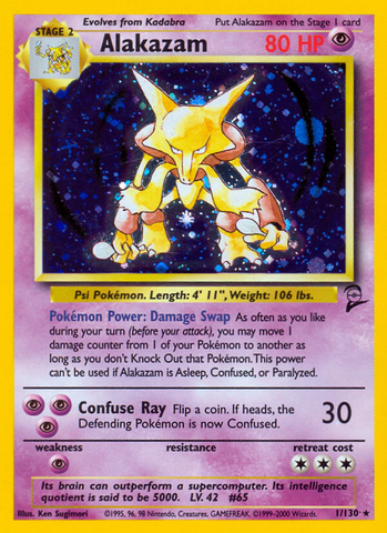 Alakazam (1/130) [Base Set 2] - The Mythic Store | 24h Order Processing