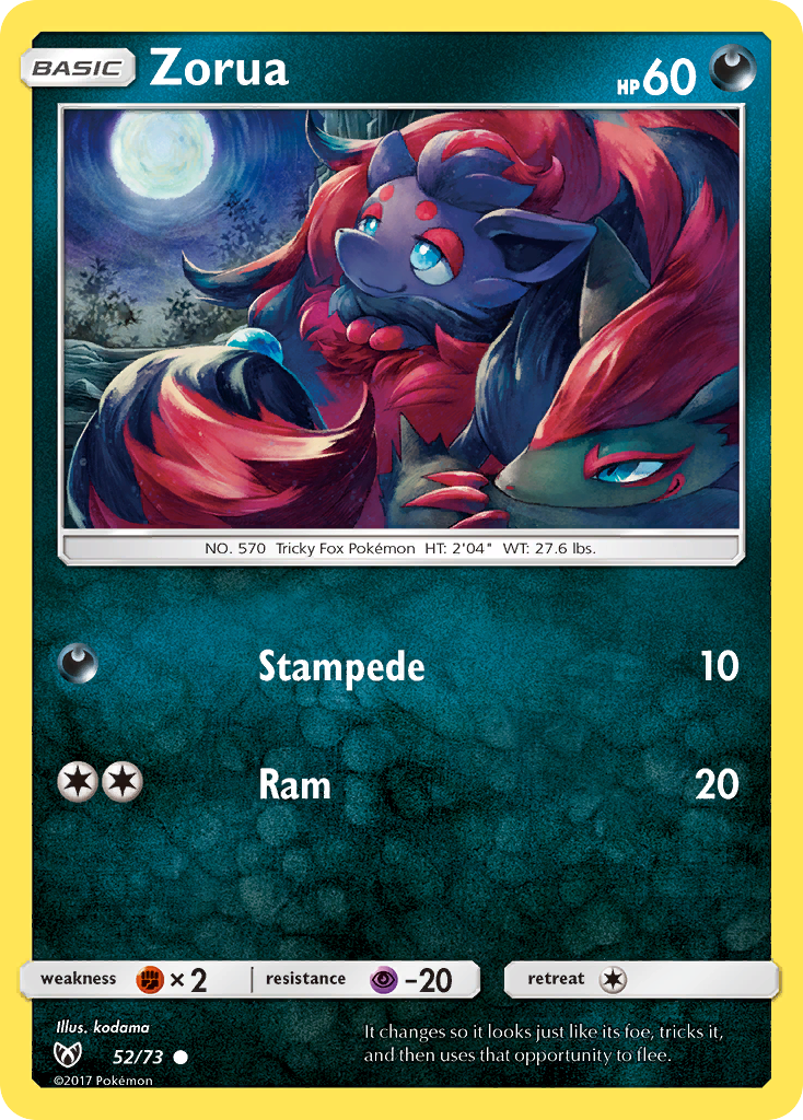 Zorua (52/73) [Sun & Moon: Shining Legends] - The Mythic Store | 24h Order Processing