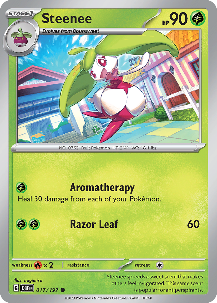 Steenee (017/197) [Scarlet & Violet: Obsidian Flames] - The Mythic Store | 24h Order Processing