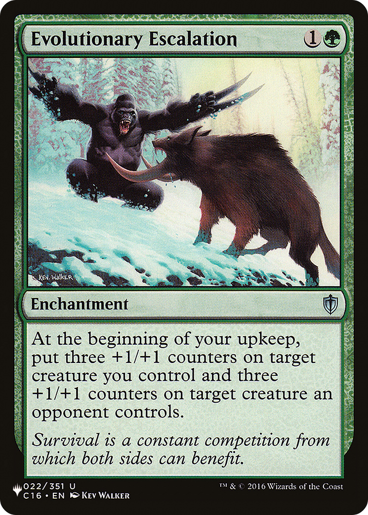 Evolutionary Escalation [The List] - The Mythic Store | 24h Order Processing