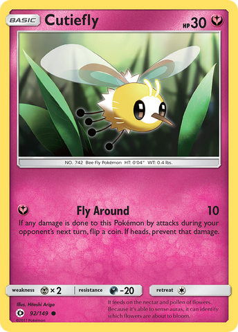 Cutiefly (92/149) [Sun & Moon: Base Set] - The Mythic Store | 24h Order Processing
