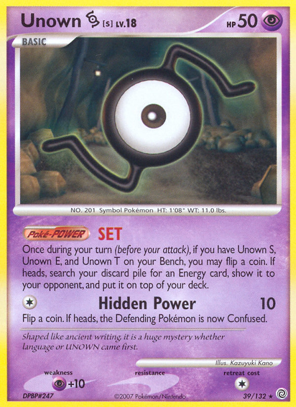 Unown S (39/132) [Diamond & Pearl: Secret Wonders] - The Mythic Store | 24h Order Processing