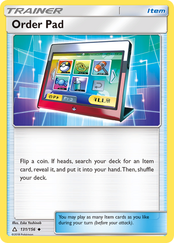 Order Pad (131/156) [Sun & Moon: Ultra Prism] - The Mythic Store | 24h Order Processing