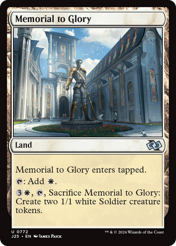 Memorial to Glory [Foundations Jumpstart] - The Mythic Store | 24h Order Processing