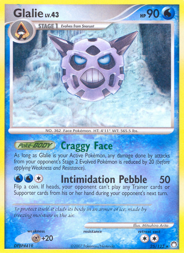 Glalie (25/123) [Diamond & Pearl: Mysterious Treasures] - The Mythic Store | 24h Order Processing