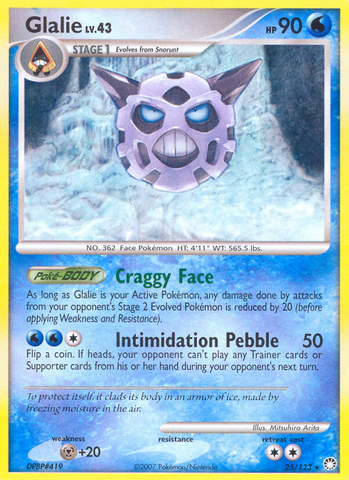Glalie (25/123) [Diamond & Pearl: Mysterious Treasures] - The Mythic Store | 24h Order Processing
