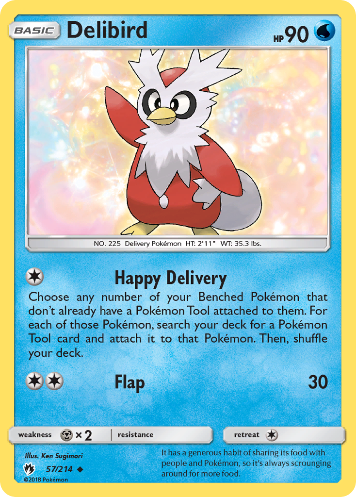 Delibird (57/214) [Sun & Moon: Lost Thunder] - The Mythic Store | 24h Order Processing