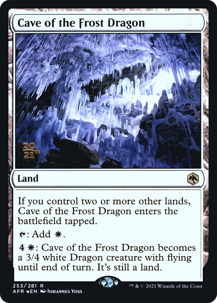 Cave of the Frost Dragon [Dungeons & Dragons: Adventures in the Forgotten Realms Prerelease Promos] - The Mythic Store | 24h Order Processing