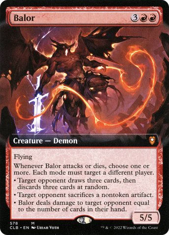 Balor (Extended Art) [Commander Legends: Battle for Baldur's Gate] - The Mythic Store | 24h Order Processing