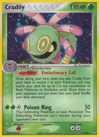 Cradily (7/108) [EX: Power Keepers] - The Mythic Store | 24h Order Processing