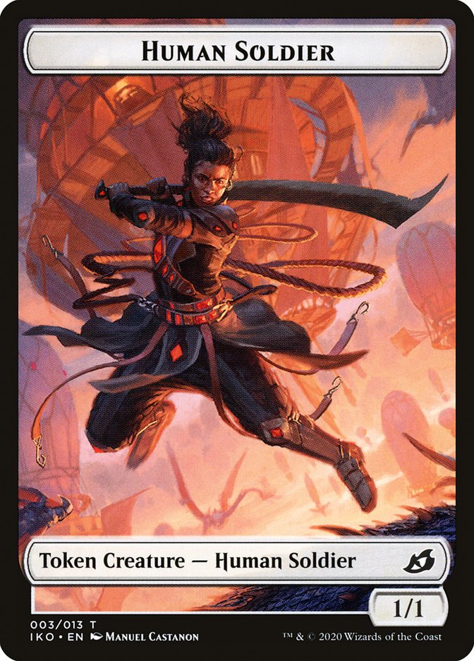 Cat // Human Soldier (003) Double-Sided Token [Ikoria: Lair of Behemoths Tokens] - The Mythic Store | 24h Order Processing