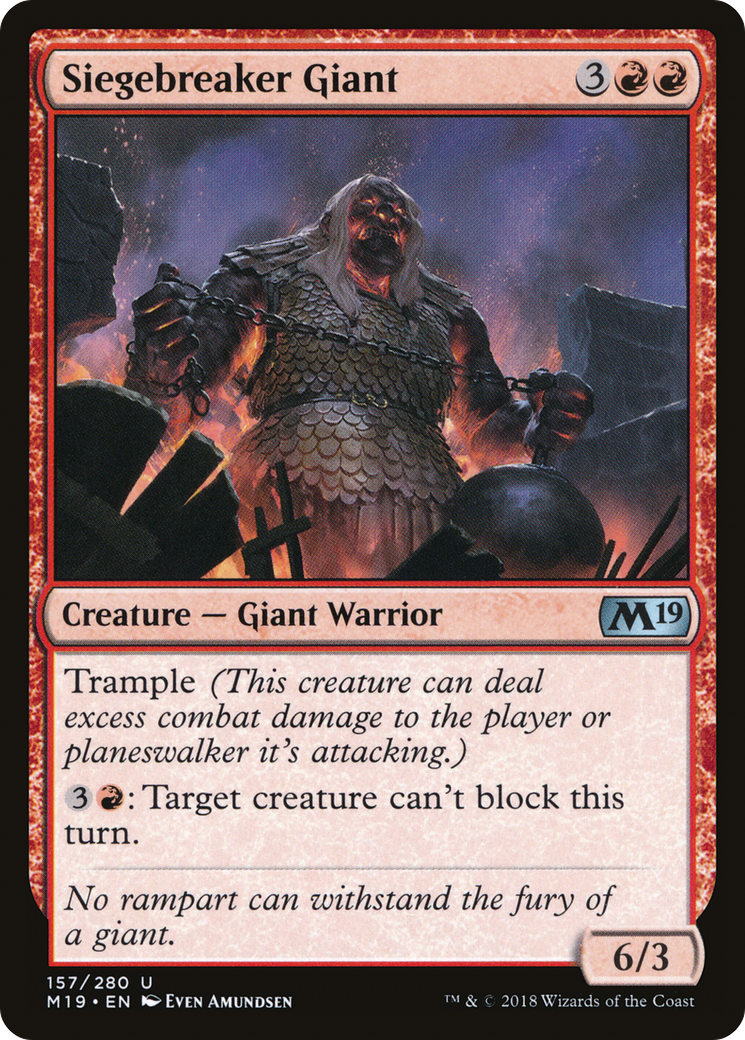 Siegebreaker Giant [Core Set 2019] - The Mythic Store | 24h Order Processing
