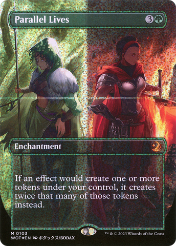 Parallel Lives (Anime Borderless) (Confetti Foil) [Wilds of Eldraine: Enchanting Tales] - The Mythic Store | 24h Order Processing
