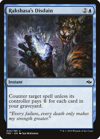 Rakshasa's Disdain [Fate Reforged] - The Mythic Store | 24h Order Processing