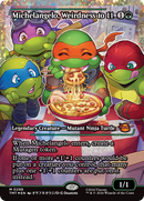 Michelangelo, Weirdness to 11 (Showcase) (Fracture Foil) [Teenage Mutant Ninja Turtles] - The Mythic Store | 24h Order Processing