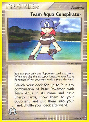 Team Aqua Conspirator (77/95) [EX: Team Magma vs Team Aqua] - The Mythic Store | 24h Order Processing