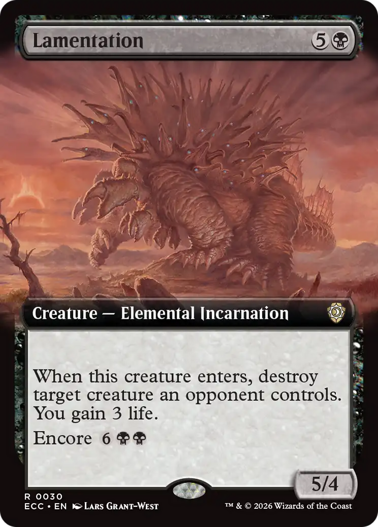 Lamentation (Extended Art) [Lorwyn Eclipsed Commander] - The Mythic Store | 24h Order Processing