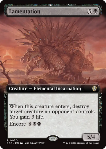 Lamentation (Extended Art) [Lorwyn Eclipsed Commander] - The Mythic Store | 24h Order Processing