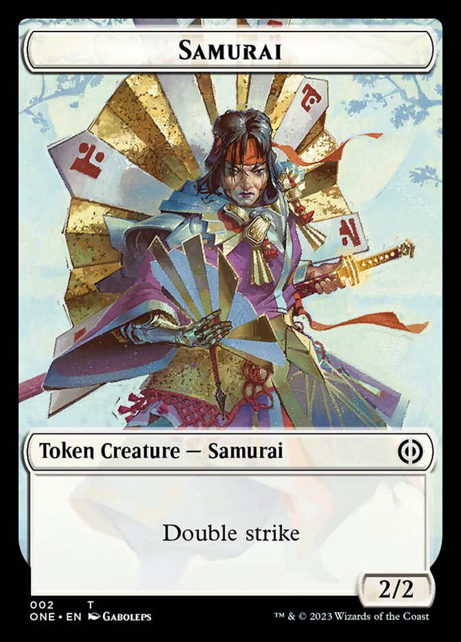 Phyrexian Mite (011) // Samurai Double-Sided Token [Phyrexia: All Will Be One Tokens] - The Mythic Store | 24h Order Processing