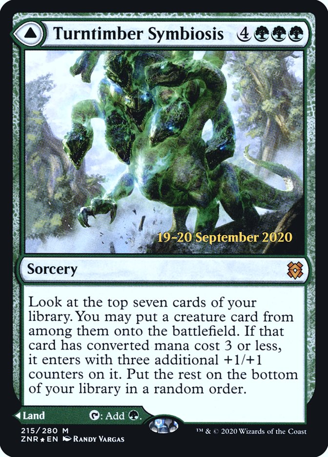 Turntimber Symbiosis // Turntimber, Serpentine Wood [Zendikar Rising Prerelease Promos] - The Mythic Store | 24h Order Processing