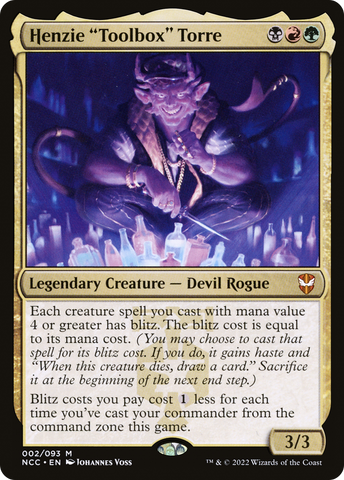 Henzie "Toolbox" Torre [Streets of New Capenna Commander] - The Mythic Store | 24h Order Processing