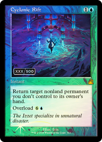 Cyclonic Rift (Retro) (Serialized) [Ravnica Remastered] - The Mythic Store | 24h Order Processing