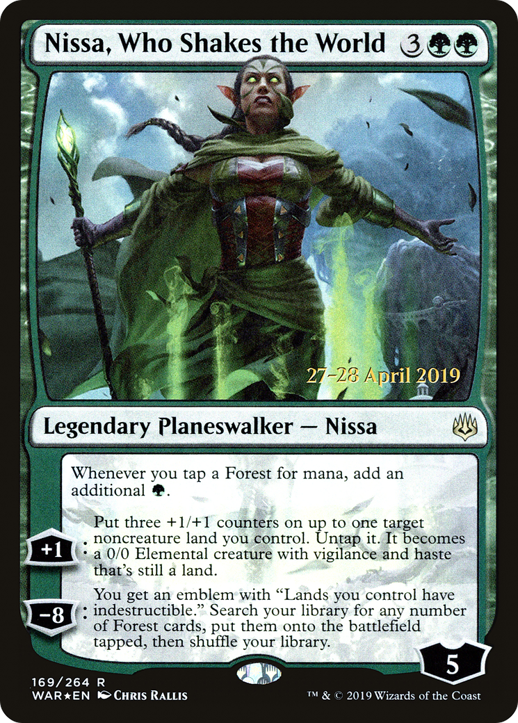 Nissa, Who Shakes the World [War of the Spark Prerelease Promos] - The Mythic Store | 24h Order Processing
