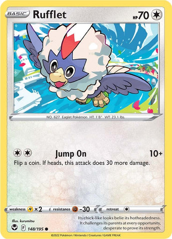 Rufflet (148/195) [Sword & Shield: Silver Tempest] - The Mythic Store | 24h Order Processing