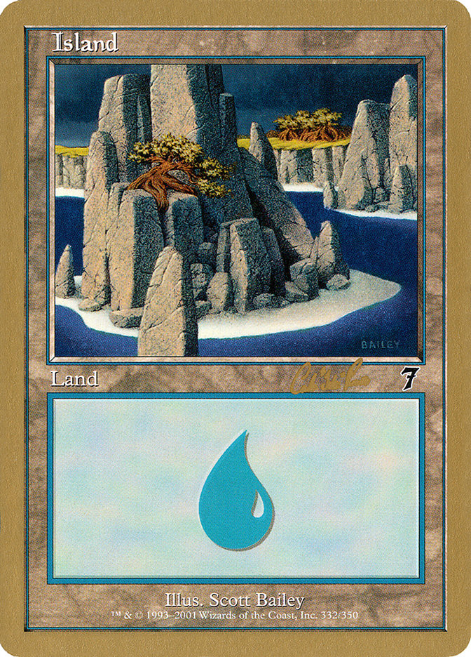 Island (cr332) (Carlos Romao) [World Championship Decks 2002] - The Mythic Store | 24h Order Processing