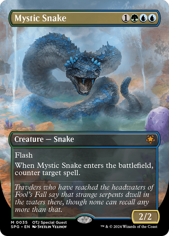 Mystic Snake (Borderless) [Outlaws of Thunder Junction Special Guests] - The Mythic Store | 24h Order Processing