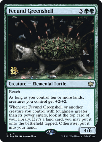 Fecund Greenshell [Bloomburrow Prerelease Promos] - The Mythic Store | 24h Order Processing