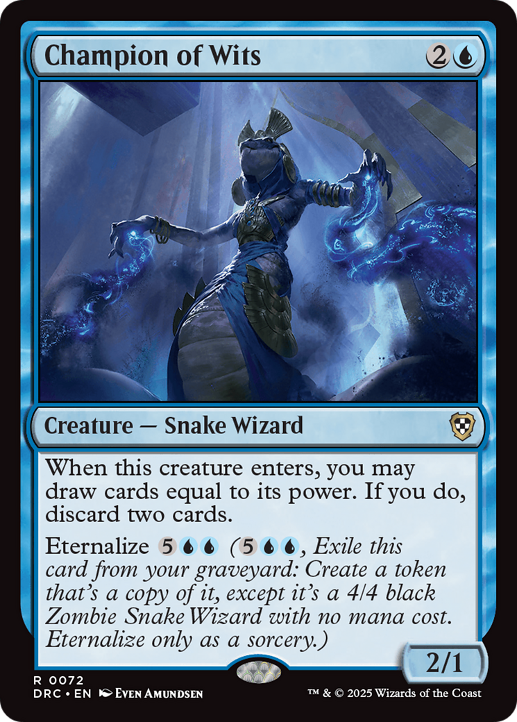 Champion of Wits [Aetherdrift Commander] - The Mythic Store | 24h Order Processing