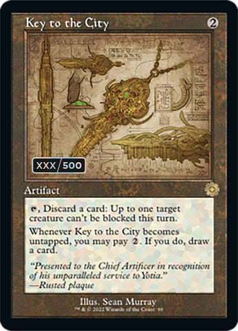 Key to the City (Retro Schematic) (Serialized) [The Brothers' War Retro Artifacts] - The Mythic Store | 24h Order Processing