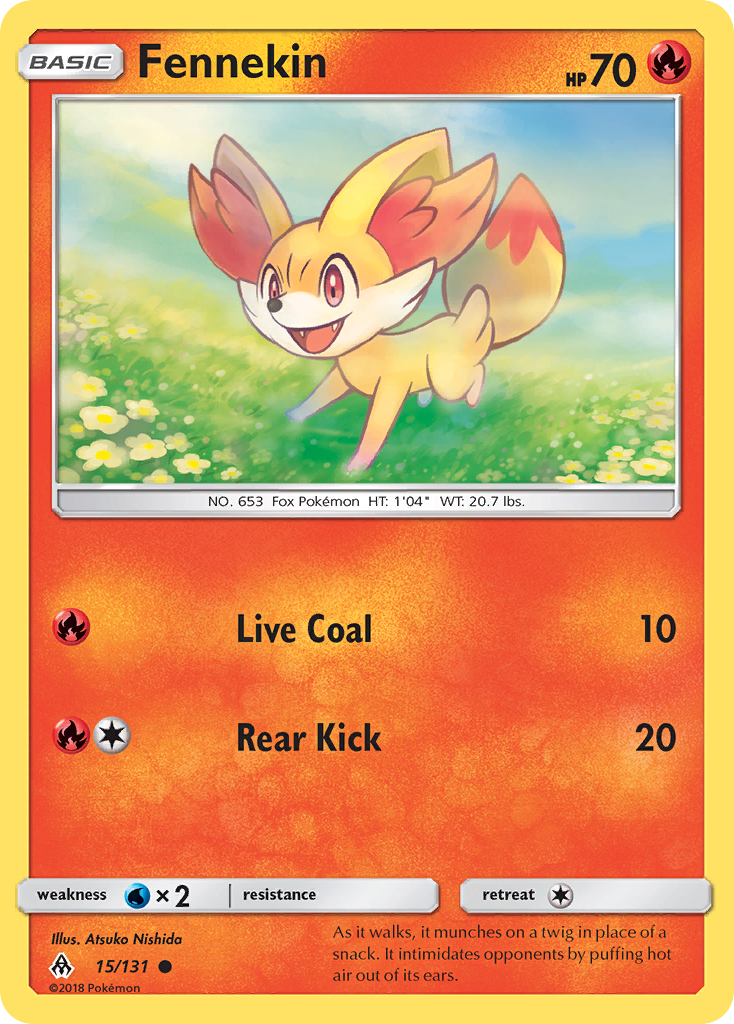Fennekin (15/131) [Sun & Moon: Forbidden Light] - The Mythic Store | 24h Order Processing