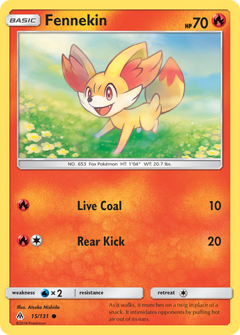 Fennekin (15/131) [Sun & Moon: Forbidden Light] - The Mythic Store | 24h Order Processing