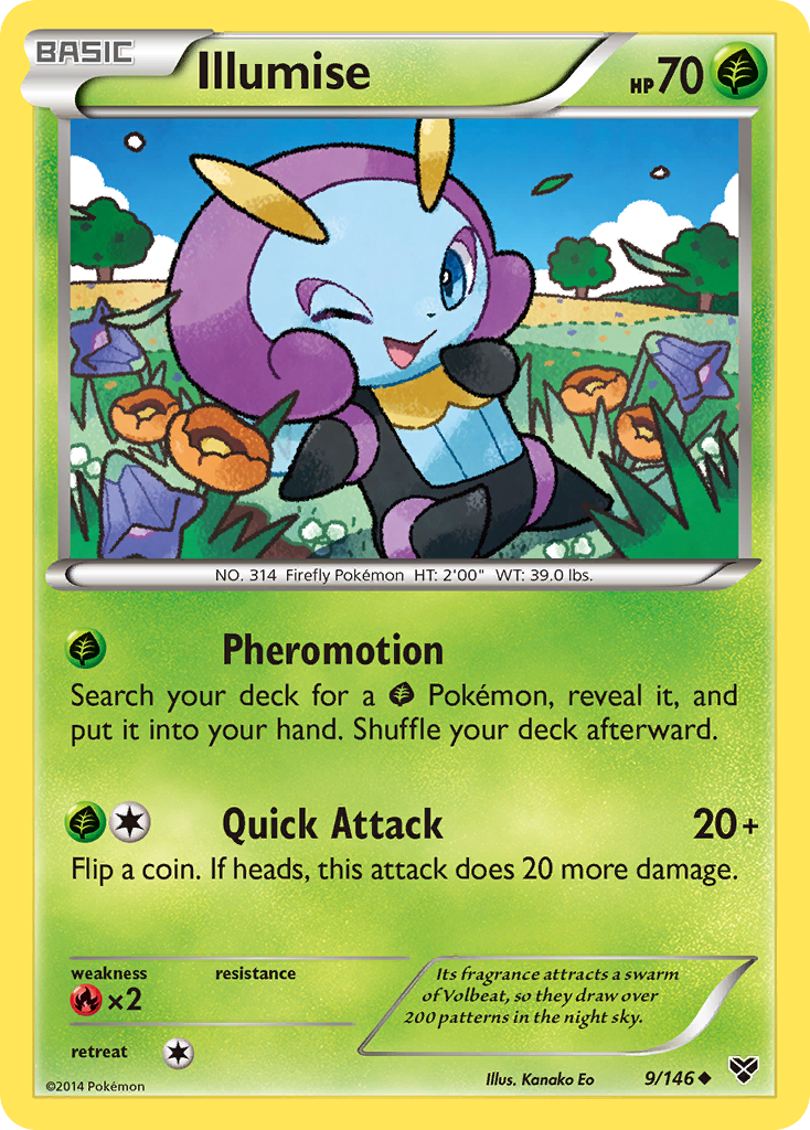 Illumise (9/146) [XY: Base Set] - The Mythic Store | 24h Order Processing
