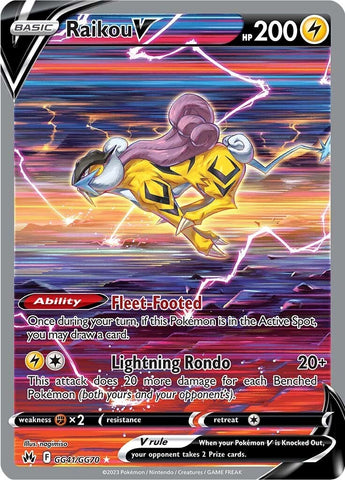 Raikou V (GG41/GG70) [Sword & Shield: Crown Zenith] - The Mythic Store | 24h Order Processing