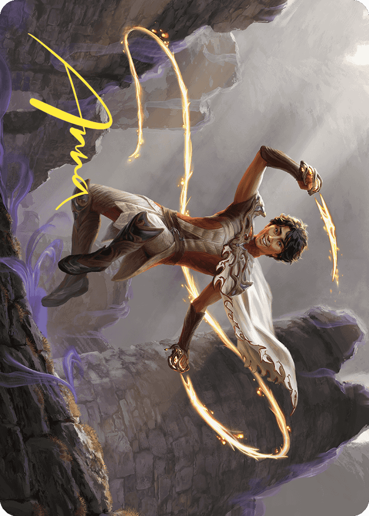 Kellan, the Fae-Blooded Art Card (Gold-Stamped Signature) [Wilds of Eldraine Art Series] - The Mythic Store | 24h Order Processing